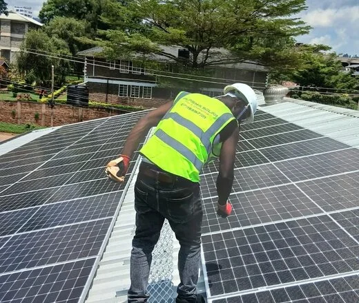 Solar installation by Plasma Solar Africa