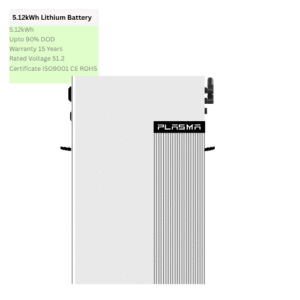 Plasma 5.12kWh Lithium Battery