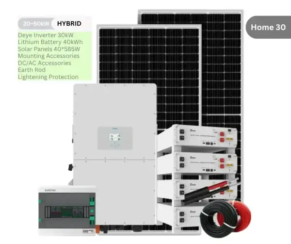 30kW Hybrid Deye Solution