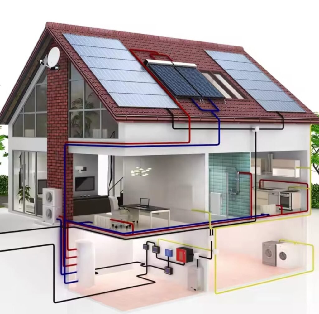 Illustration of home solar
