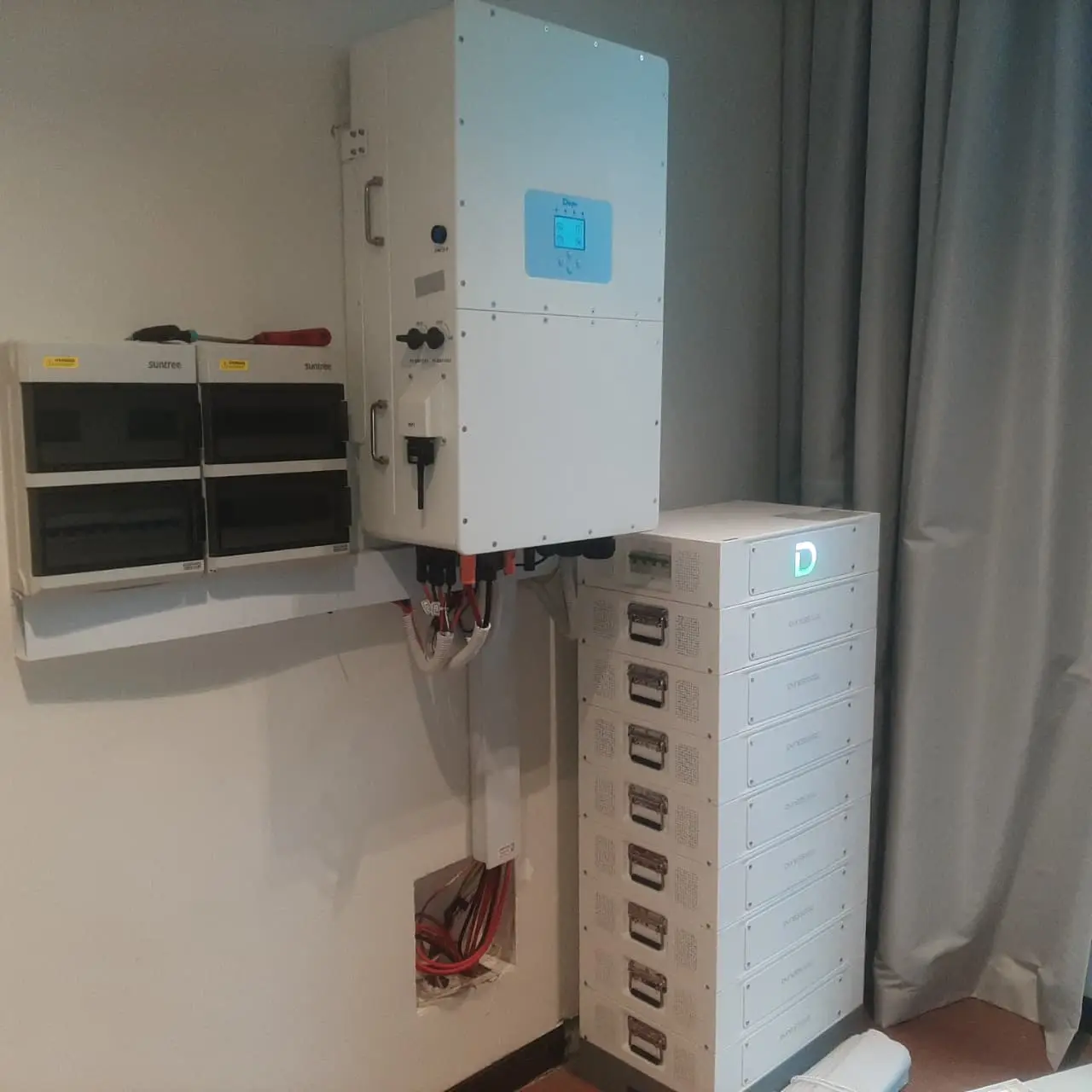 Deye hybrid inverter and battery storage system installed in Kenya